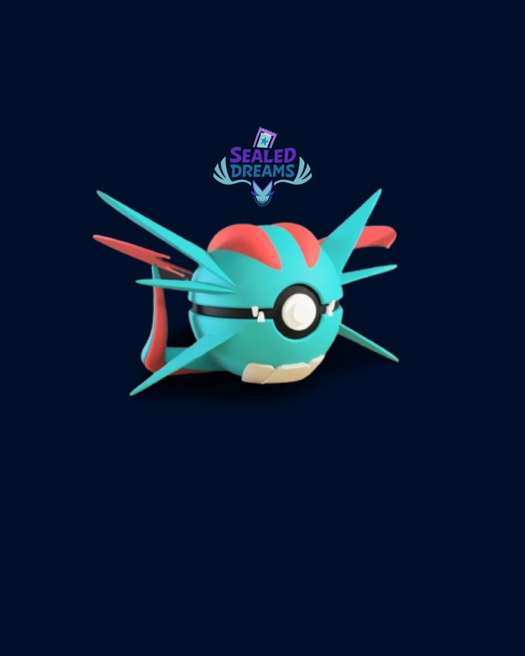 Pokéball Salamence | Figura Decorativa Premium Impresa en 3D