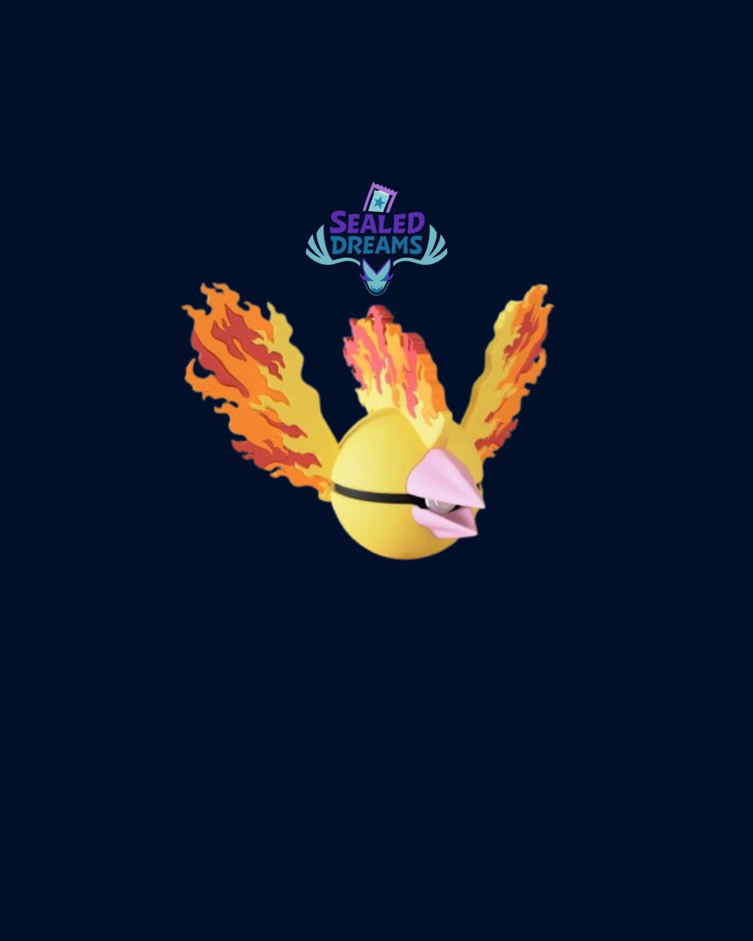 Pokéball Moltres | Figura Decorativa Premium Impresa en 3D