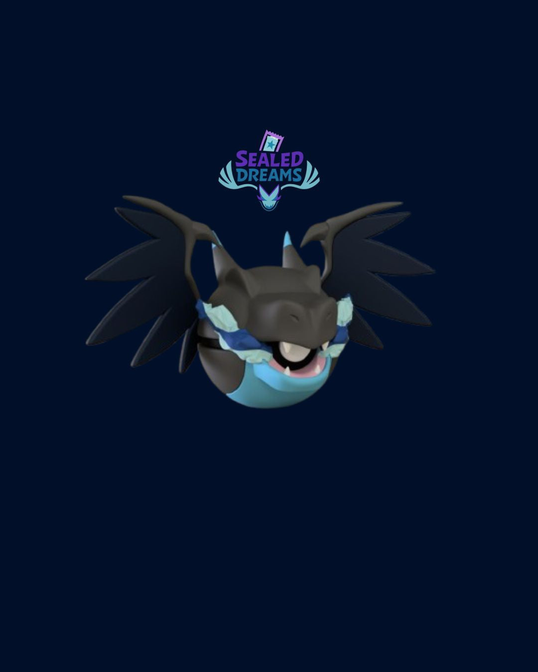 Pokéball Mega Charizard X | Figura Decorativa Premium Impresa en 3D