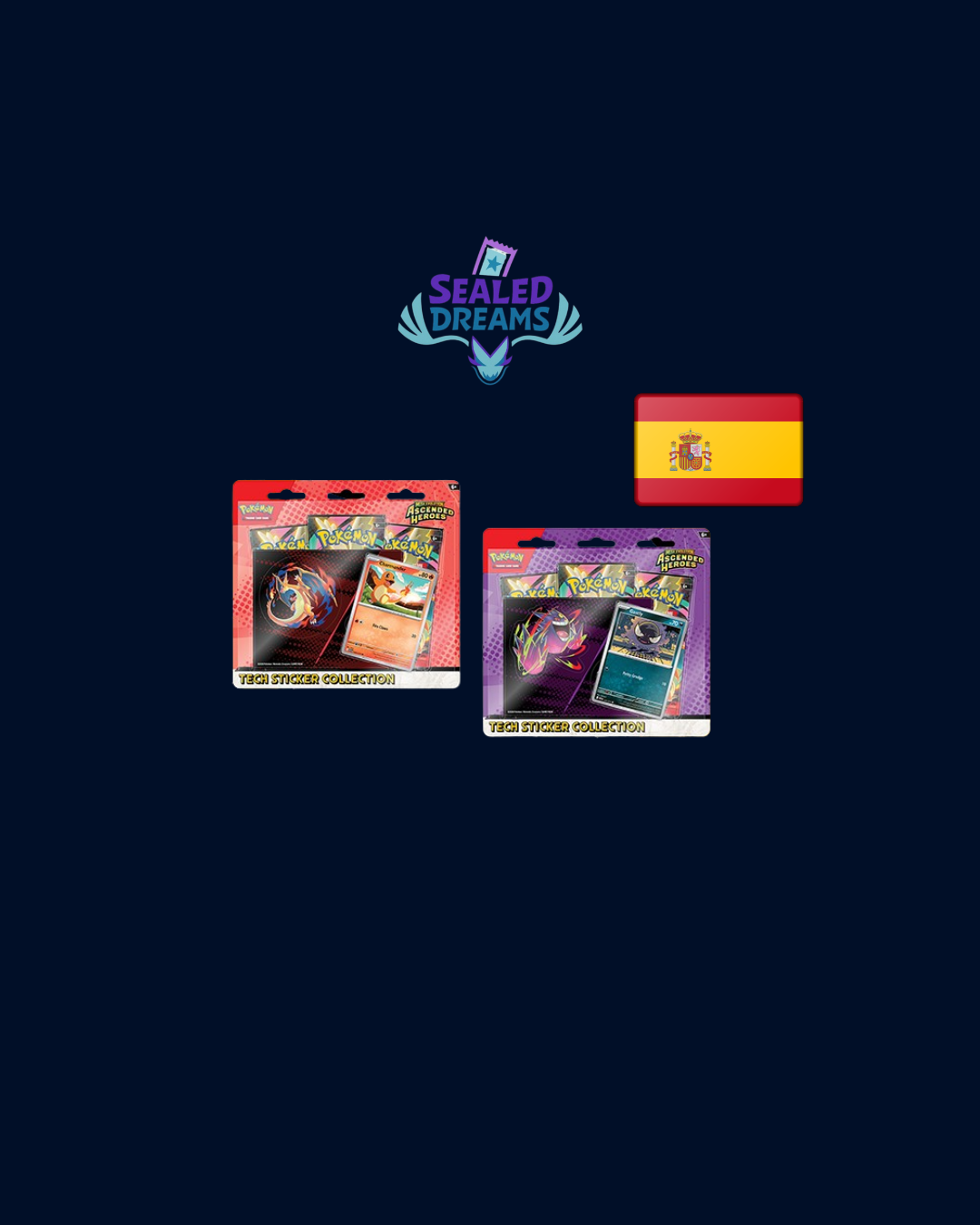 Blister Tech Sticker Ascended Heroes - ESP (RESERVA)