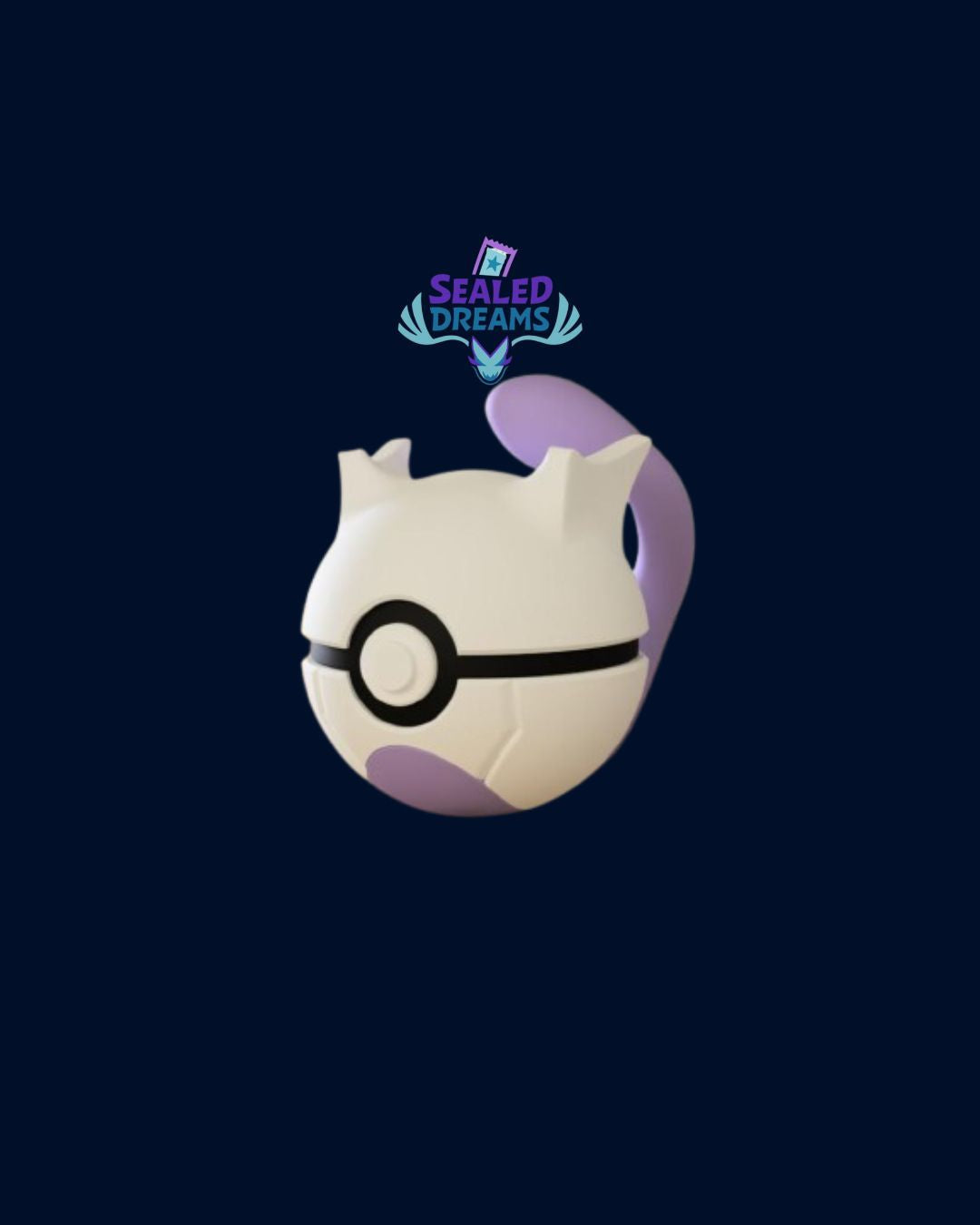 Pokéball Mewtwo | Figura Decorativa Premium Impresa en 3D