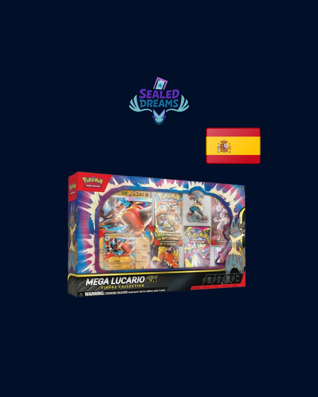 Caja Mega Lucario EX con figura - ESP